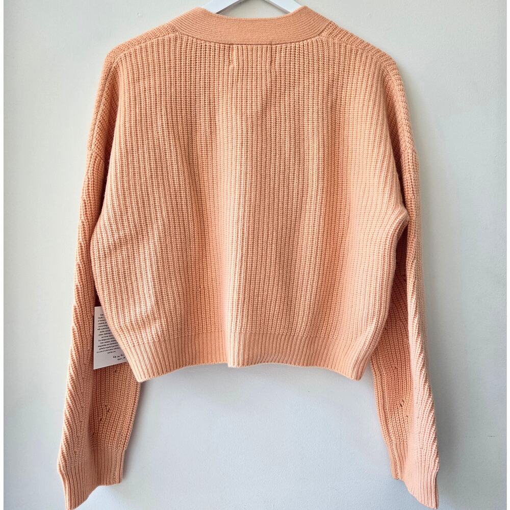 Electric & Rose NEW Cora Cardigan Sweater Orange Melon Color Womens Sz Small NWT - Picture 6 of 14